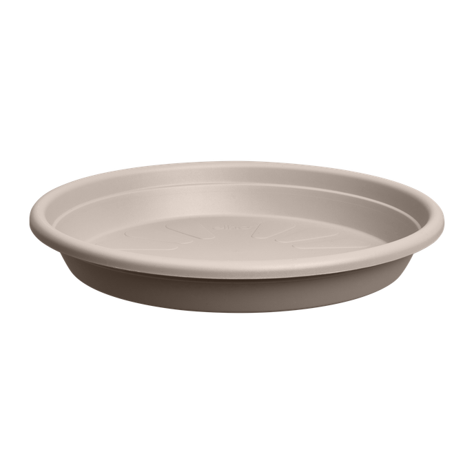 universal saucer round 48cm mushroom beige